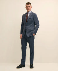 Men Classic Fit Wool Check 1818 Suit - Brooks Brothers US