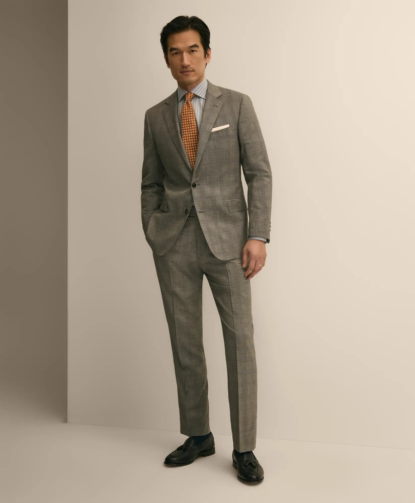 Tailored Classic Fit Wool Check 1818 Suit - Brooks Brothers sale