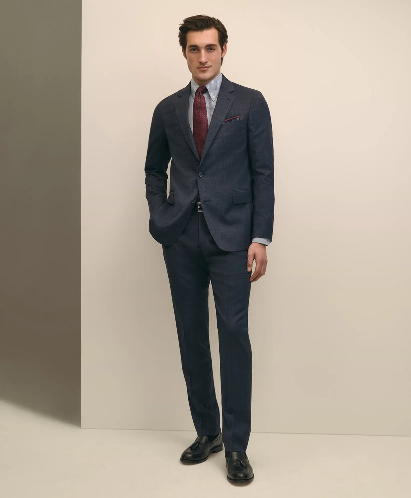 Tailored Classic Fit Wool Check 1818 Suit - Brooks Brothers Near me