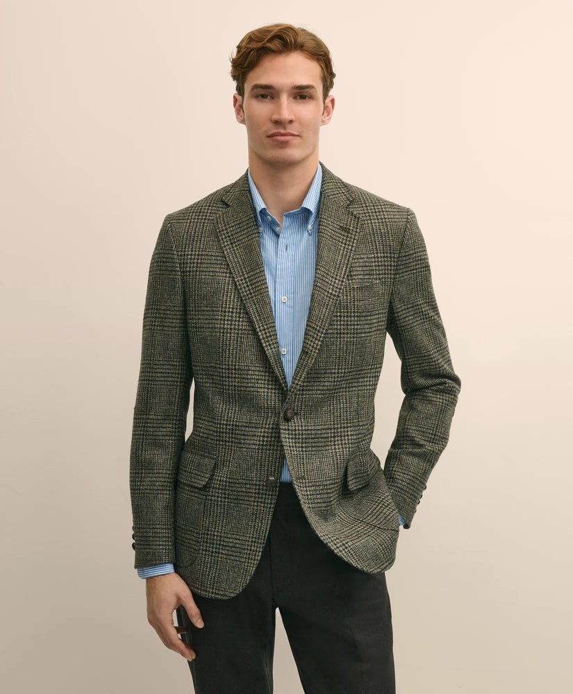 Sale Classic Fit Wool-Cotton Tweed Check 1818 Sport Coat - Brooks Brothers Near me