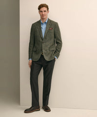 Men Classic Fit Wool Flannel Dress Pants - Brooks Brothers US