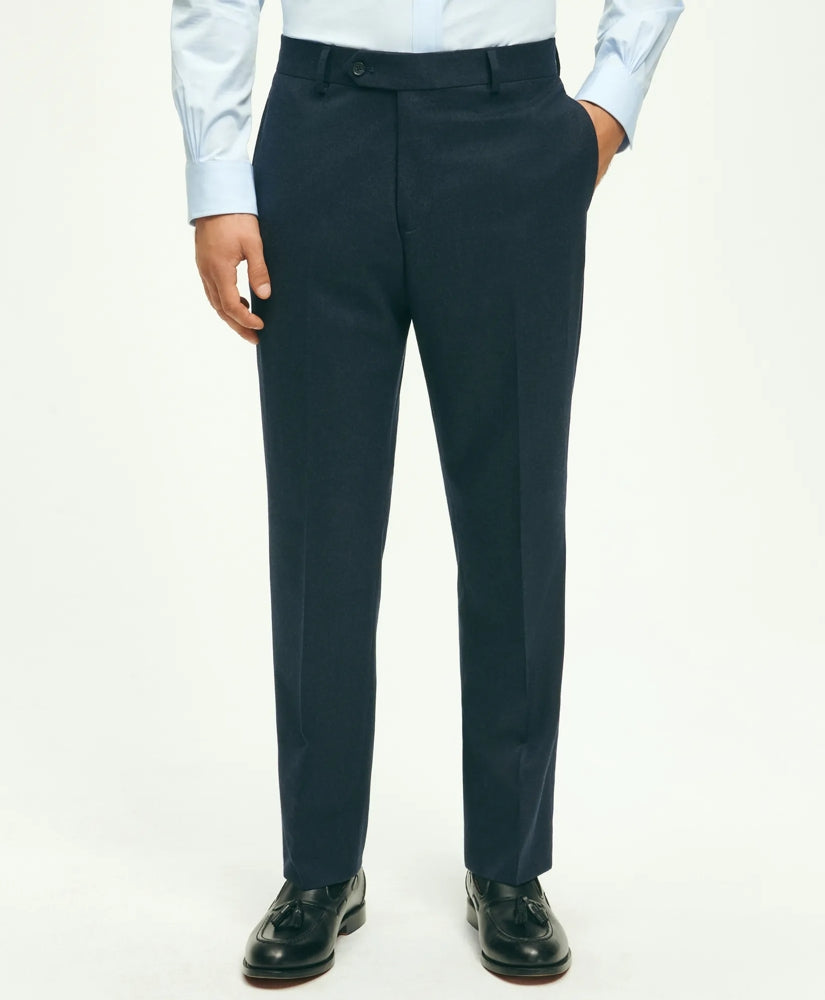 Men Classic Fit Wool Flannel Dress Pants - Brooks Brothers US
