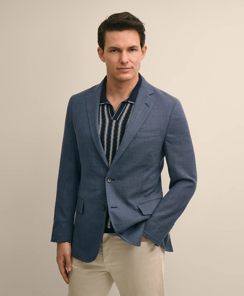 Men Classic Fit Wool Hopsack Sport Coat - Brooks Brothers On sale
