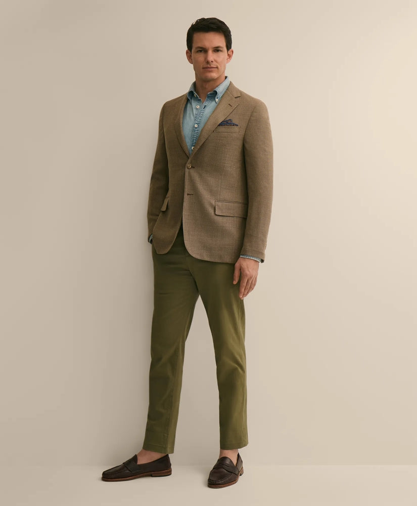 Men Classic Fit Wool Hopsack Sport Coat - Brooks Brothers On sale