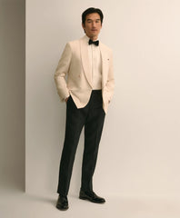 Men Classic Fit Wool-Linen 1818 Double-Breasted Dinner Jacket - Brooks Brothers Discount