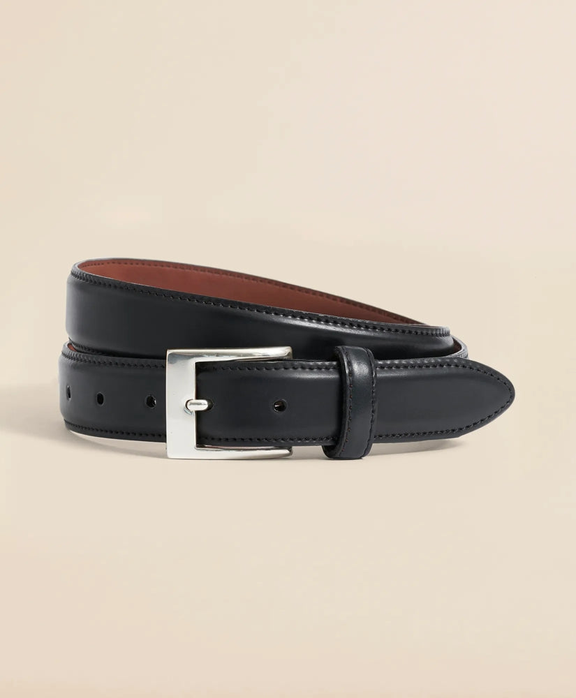 Men Cordovan Leather Belt - Brooks Brothers