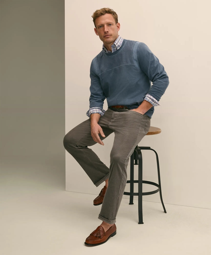 Men Cotton 5-Pocket Corduroy Pants