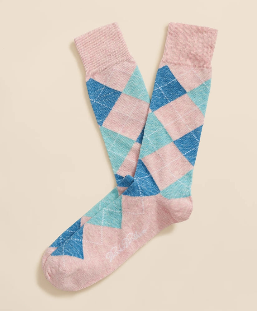 Men Cotton Blend Argyle Socks - Brooks Brothers Gift