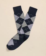 Men Cotton Blend Argyle Socks - Brooks Brothers sale