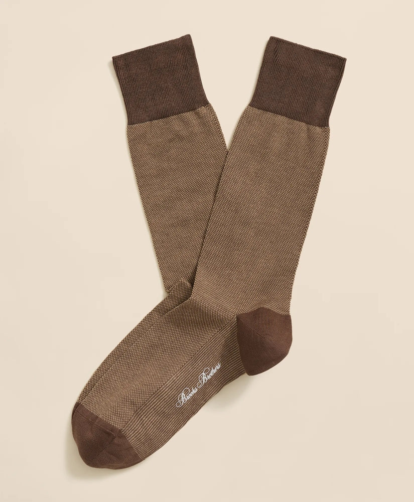 Men Cotton-Blend Birdseye Socks - Brooks Brothers Near me