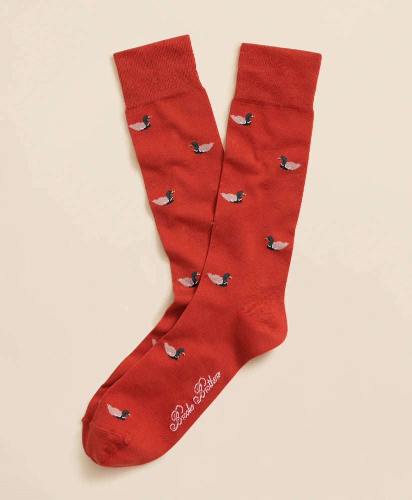 Men Cotton-Blend Mallard Socks