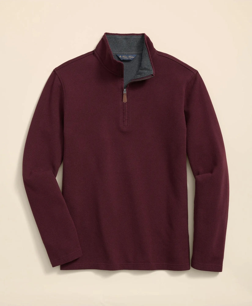 Sale Cotton Blend Pique Quarter-Zip - Brooks Brothers For sale