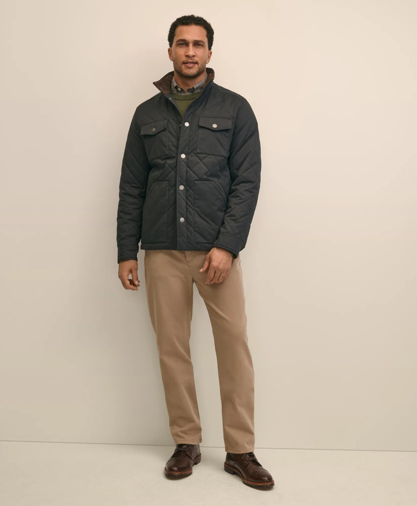 Sale Big & Tall Cotton Blend Quilted Shirt Jacket - Brooks Brothers US