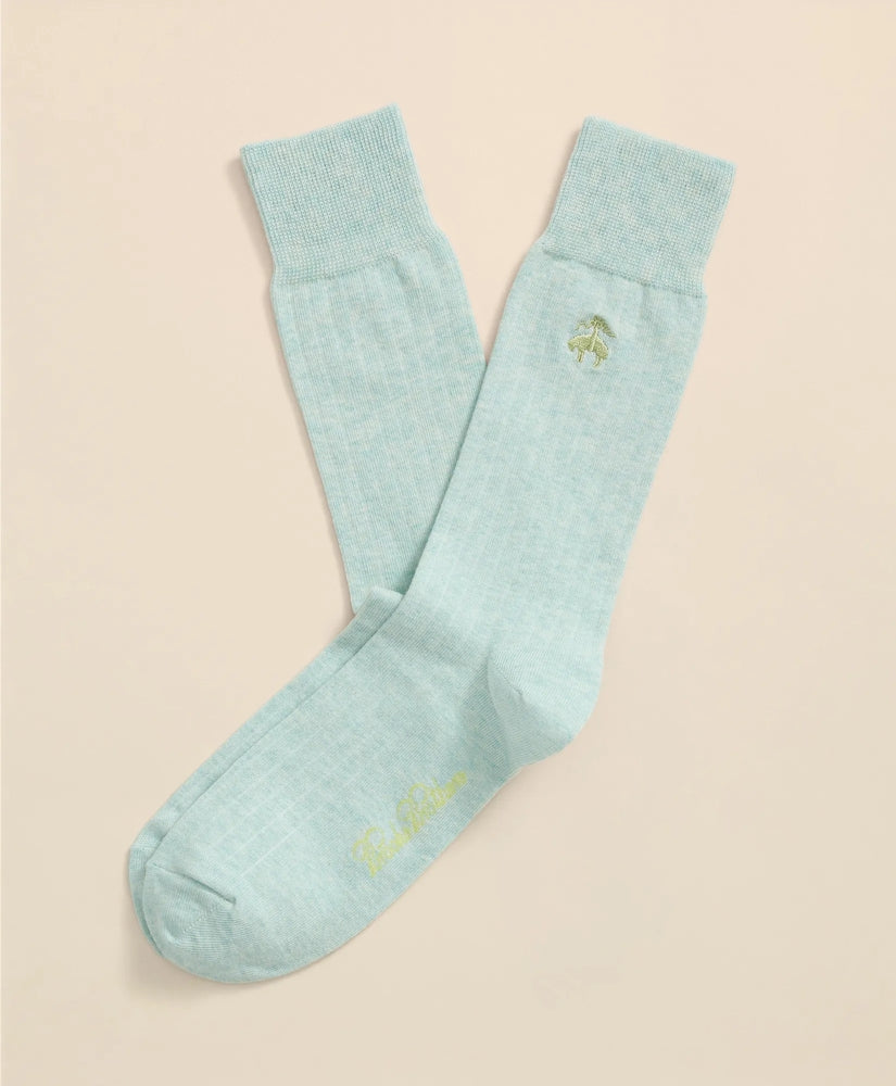 Men Cotton Blend Ribbed Socks