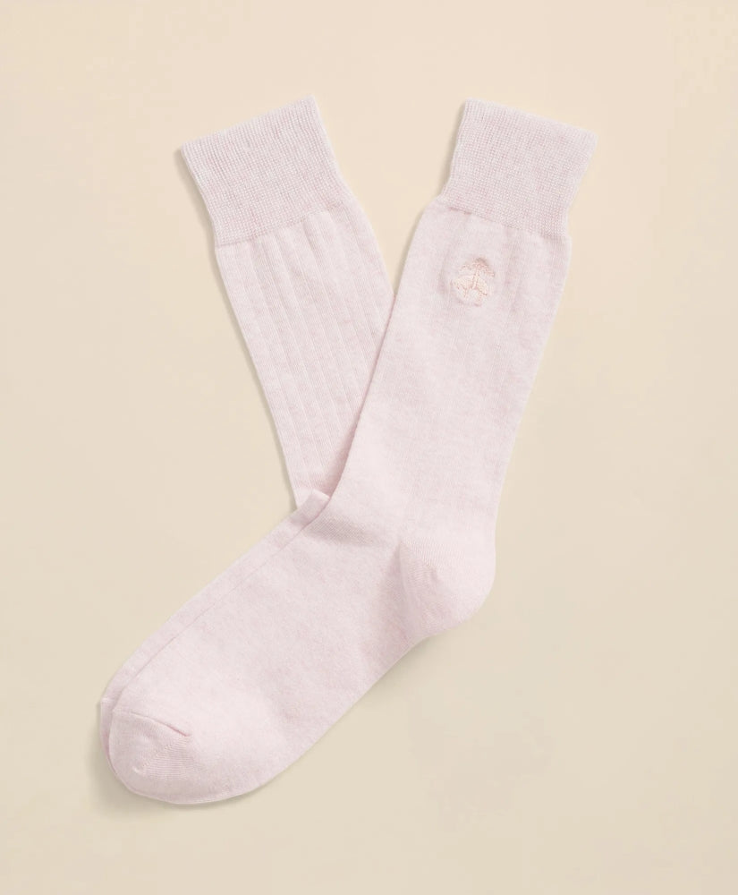 Men Cotton Blend Ribbed Socks