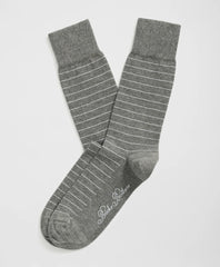 Men Cotton Blend Striped Socks - Brooks Brothers Online