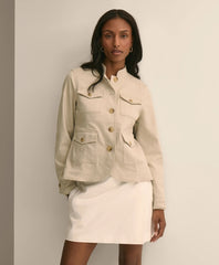 Women Cotton Blend Twill Jacket - Brooks Brothers Gift