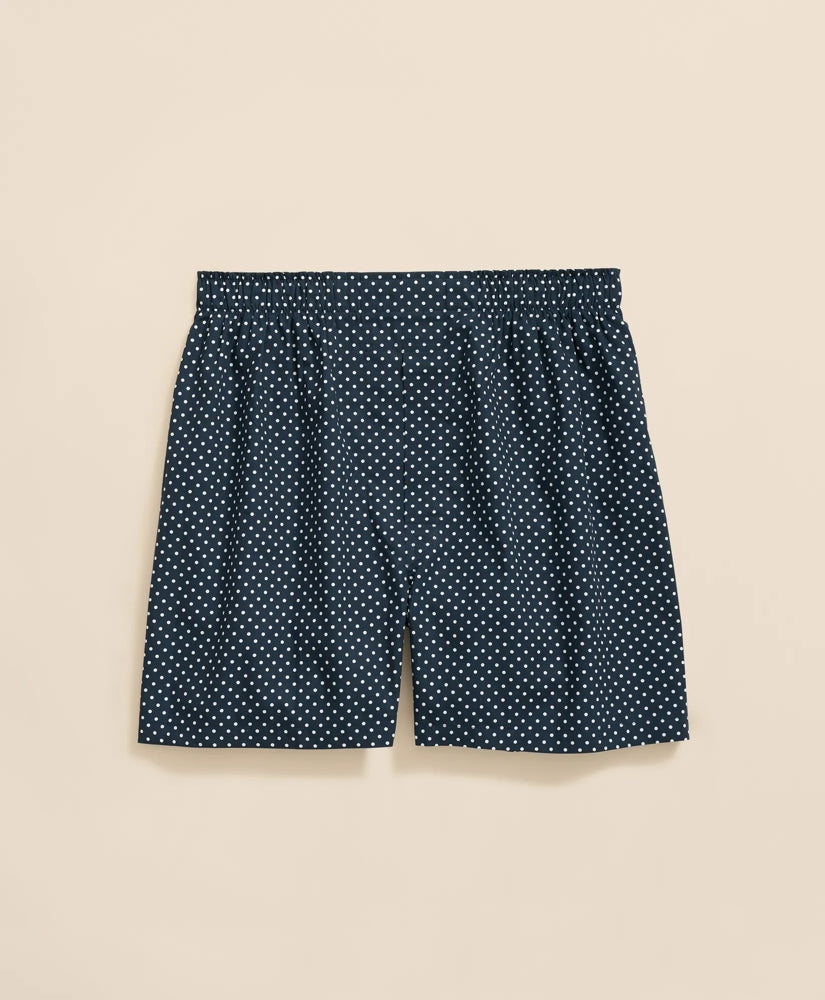 Men Cotton Broadcloth Dot Boxers - Brooks Brothers Near me