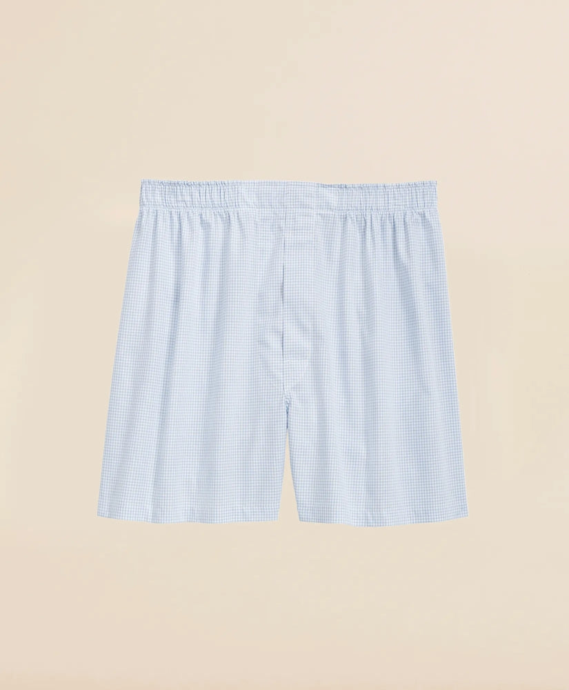 Sale Cotton Broadcloth Double Checked Boxers - Brooks Brothers On sale