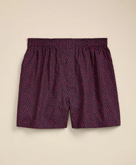 Men Cotton Broadcloth Heart Boxers - Brooks Brothers US