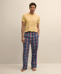 Men Cotton Broadcloth Madras Lounge Pants - Brooks Brothers For sale