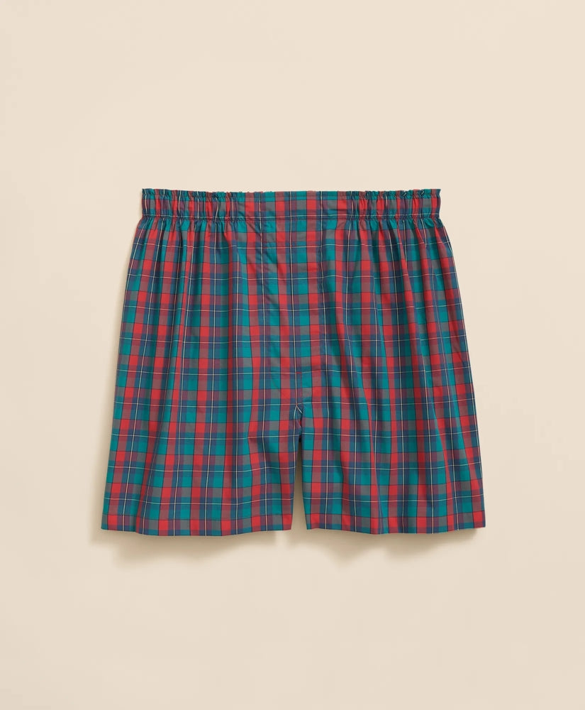 Sale Cotton Broadcloth Multi Tartan Boxers