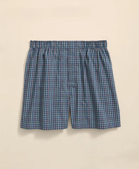 Sale Cotton Broadcloth Multi-Windowpane Boxers - Brooks Brothers Gift