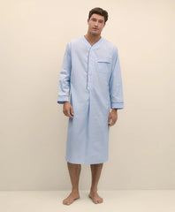Men Cotton Broadcloth Nightshirt - Brooks Brothers On sale