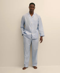 Men Cotton Broadcloth Pajamas - Brooks Brothers Outlet