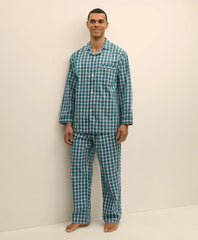 Sale Cotton Broadcloth Plaid Pajamas - Brooks Brothers Outlet