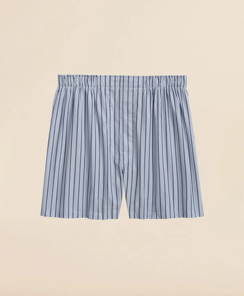 Sale Cotton Broadcloth Striped Boxers - Brooks Brothers Online