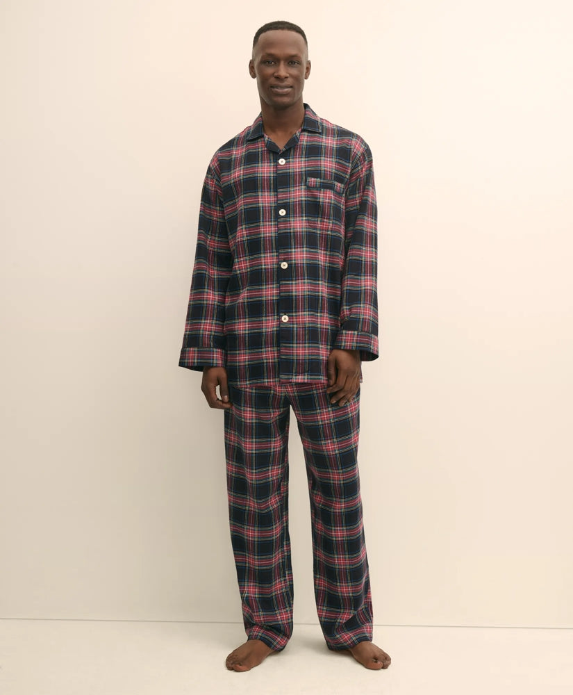 Sale Cotton Flannel Tartan Pajamas - Brooks Brothers For sale