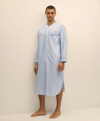 Men Cotton Broadcloth Striped Nightshirt - Brooks Brothers For sale