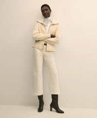 Sale Cotton Corduroy Wide Leg Cropped Pants - Brooks Brothers Online