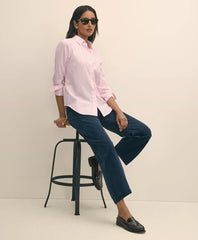 Sale Cotton Corduroy Wide Leg Cropped Pants - Brooks Brothers Online