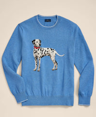 Men Cotton Dalmatian Sweater - Brooks Brothers On sale