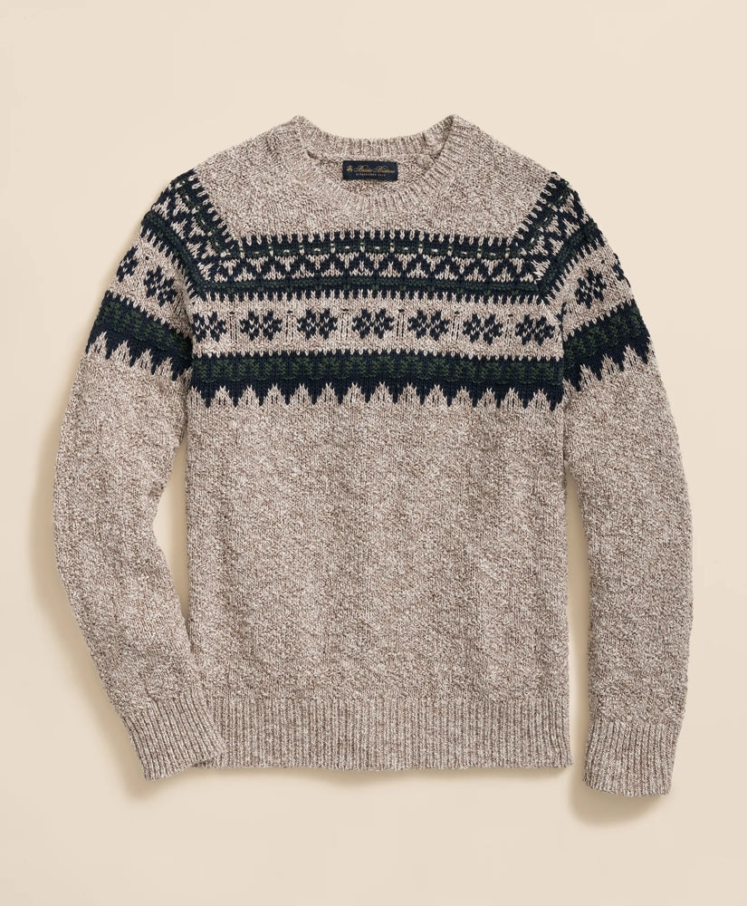 Sale Cotton Fair Isle Sweater - Brooks Brothers On sale