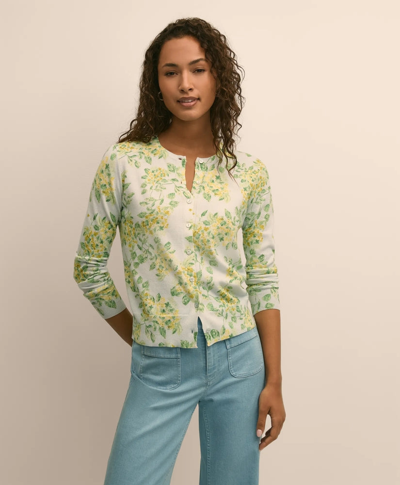 Women Cotton Floral Cardigan - Brooks Brothers Near me