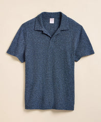 Men Cotton-Linen Pique Johnny Collar Shirt - Brooks Brothers Gift