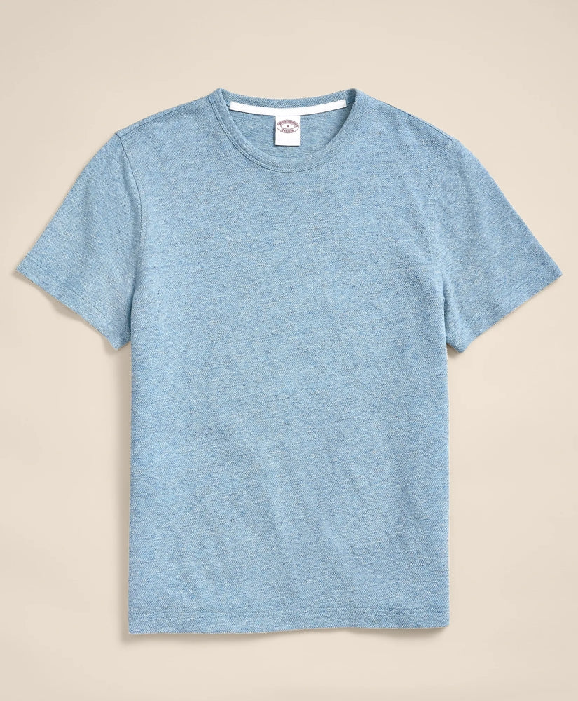 Shirts Cotton-Linen Pique T-Shirt - Brooks Brothers sale