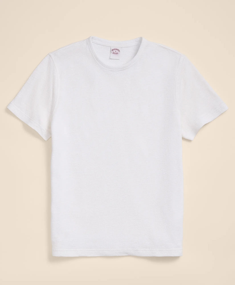 Shirts Cotton-Linen Pique T-Shirt - Brooks Brothers sale