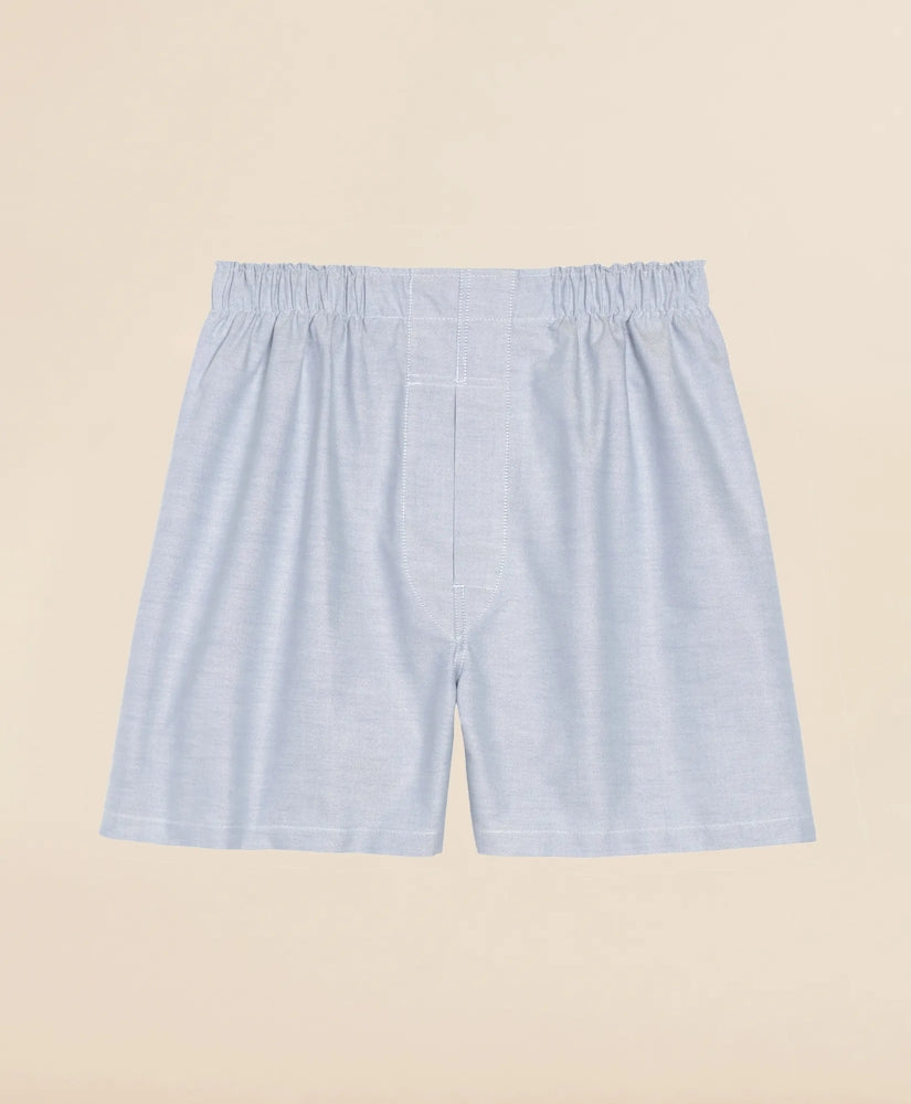 Men Cotton Oxford Boxers - Brooks Brothers Gift