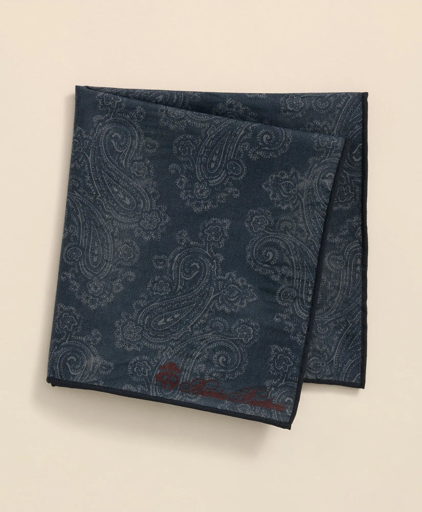 Men Cotton Paisley Print Pocket Square - Brooks Brothers Near me
