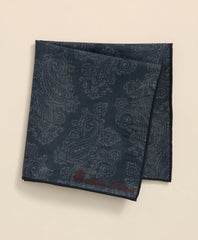 Men Cotton Paisley Print Pocket Square - Brooks Brothers Near me
