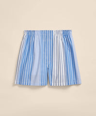 Men Cotton Poplin Stripe Boxers - Brooks Brothers