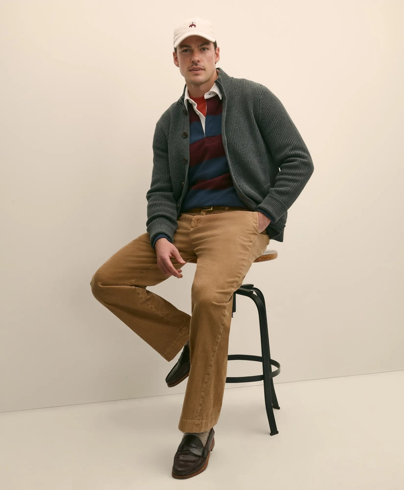 Sale Cotton Relaxed Garment Dyed Corduroy Chino Pants - Brooks Brothers For sale