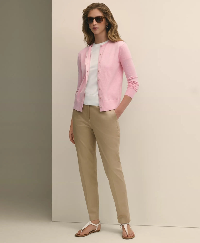 Sale Cotton Sateen Slim Pants - Brooks Brothers Online