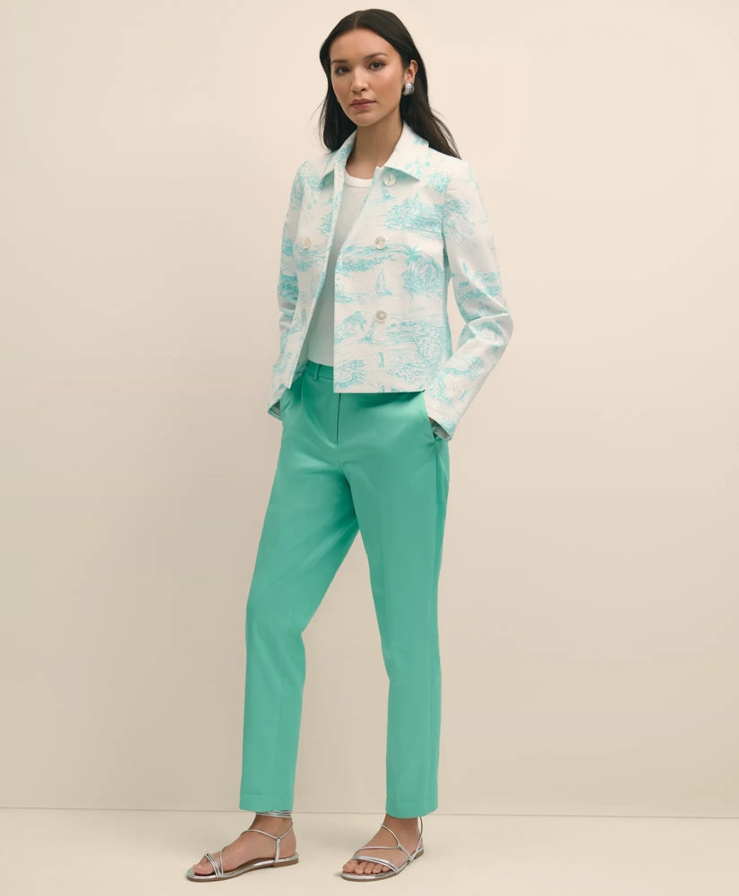 Sale Cotton Sateen Slim Pants - Brooks Brothers Online