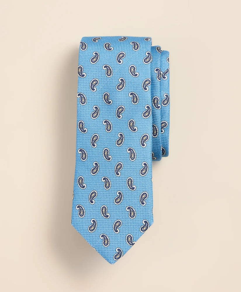 Men Cotton-Silk Foulard Tie - Brooks Brothers For sale