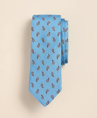Men Cotton-Silk Foulard Tie - Brooks Brothers For sale